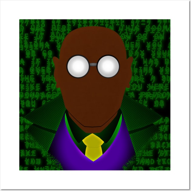 In the matrix Morpheus Wall Art by Thisepisodeisabout